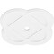 Ekena Millwork Charlotte Architectural Grade PVC Ceiling Medallion, 34"OD x 3"ID x 13 1/2"C x 1"P, One-Piece CMP34CE-03000 - alternate 3